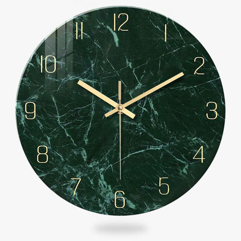 Green Marble Wall Clock – product image