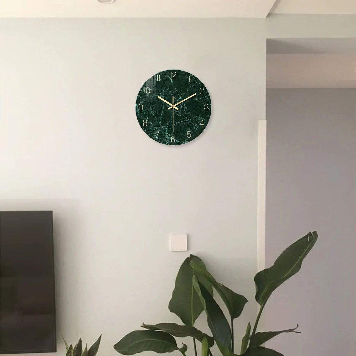 Green Marble Wall Clock – product view 6