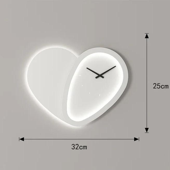 Heart LED Wall Clock – product view 4