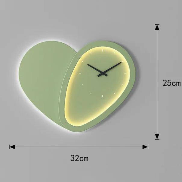 Heart LED Wall Clock – product view 8