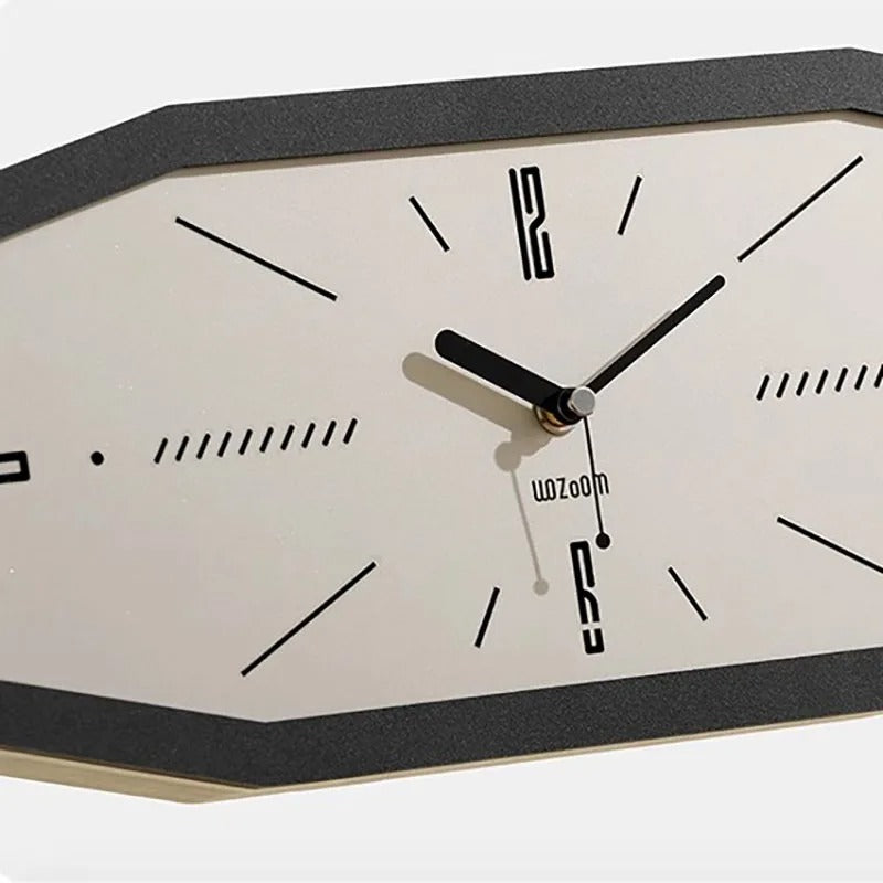 Hexagonal Wood Wall Clock – product view 5
