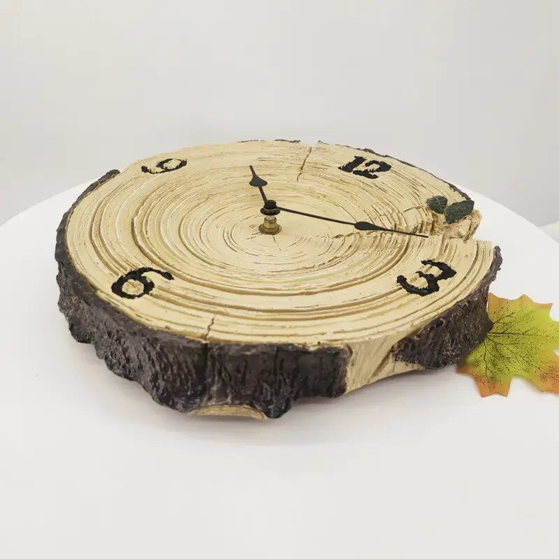 Rustic Log-Shaped Wall Clock – view 4