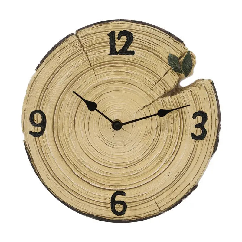 Rustic Log-Shaped Wall Clock – view 5