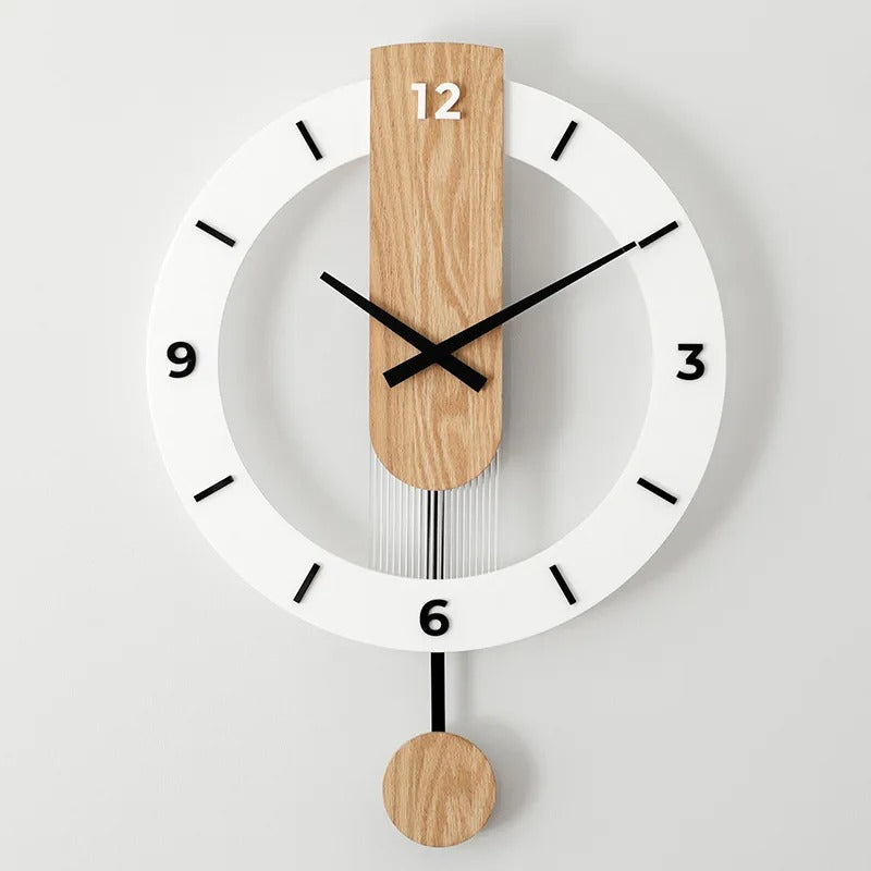 Roman Numerals Pendulum Wall Clock for UK interiors