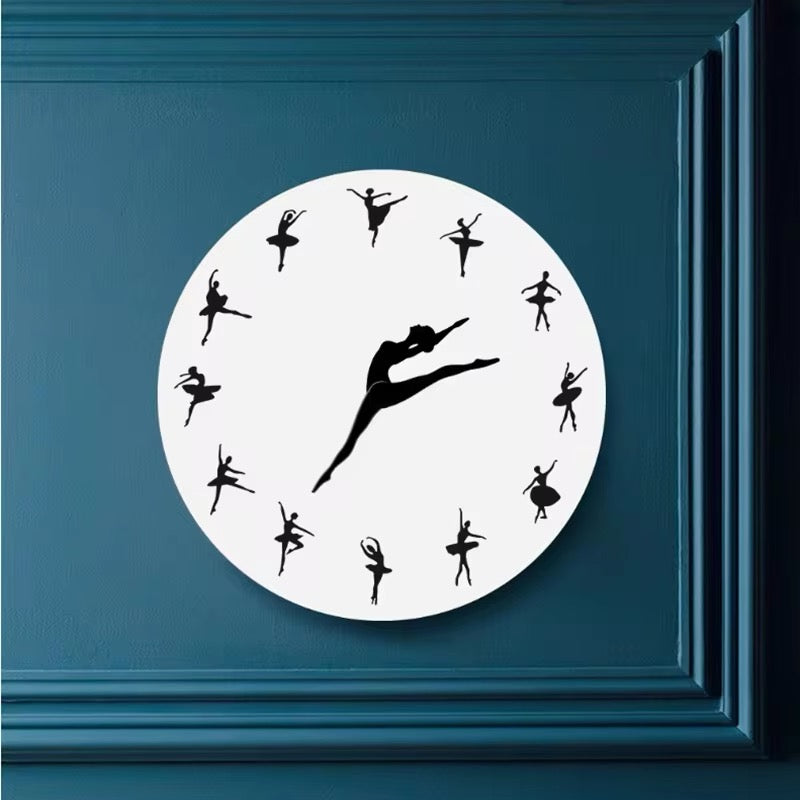 Elegant Ballet Dancer Wall Clock for UK interiors