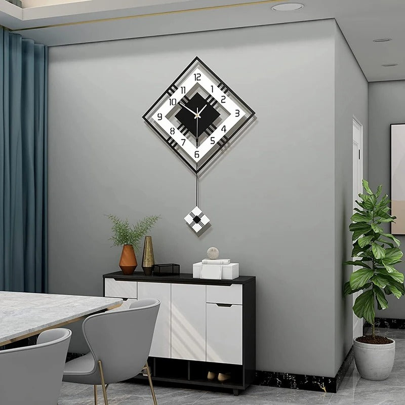 Square Design Wall Clock for UK interiors