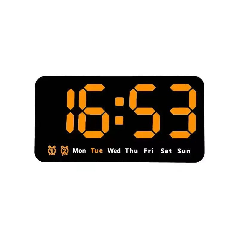 Clear Display Digital LED Wall Clock for UK interiors