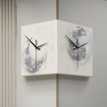 Cube Moon Wall Clock for UK interiors