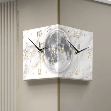 Cube Moon Wall Clock for UK interiors