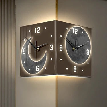 Cube Moon Wall Clock for UK interiors