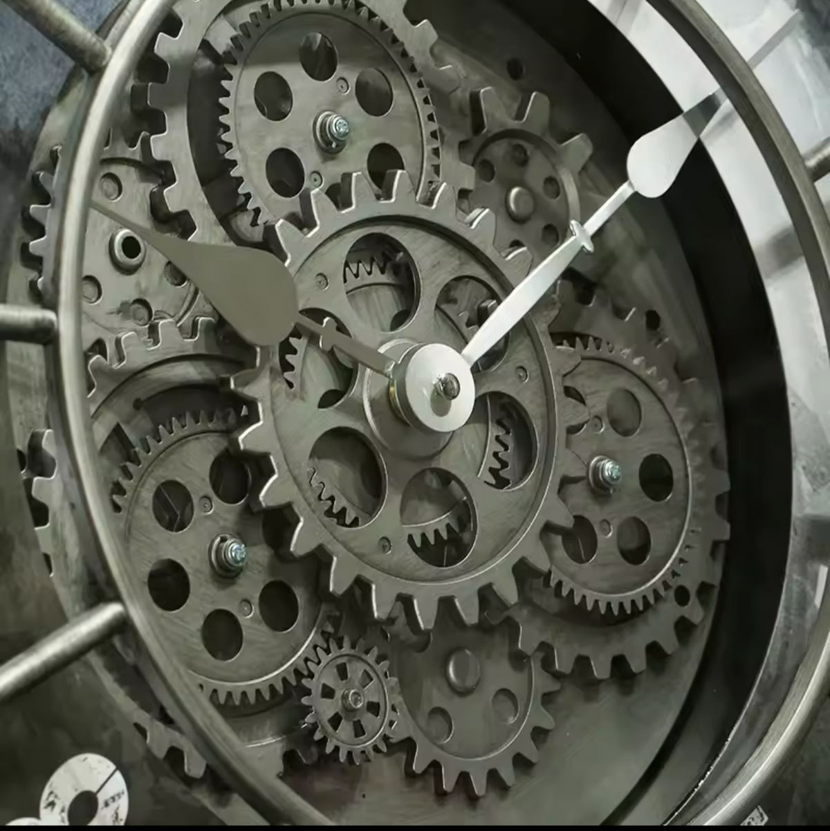 Visible Gear Industrial Wall Clock for UK interiors