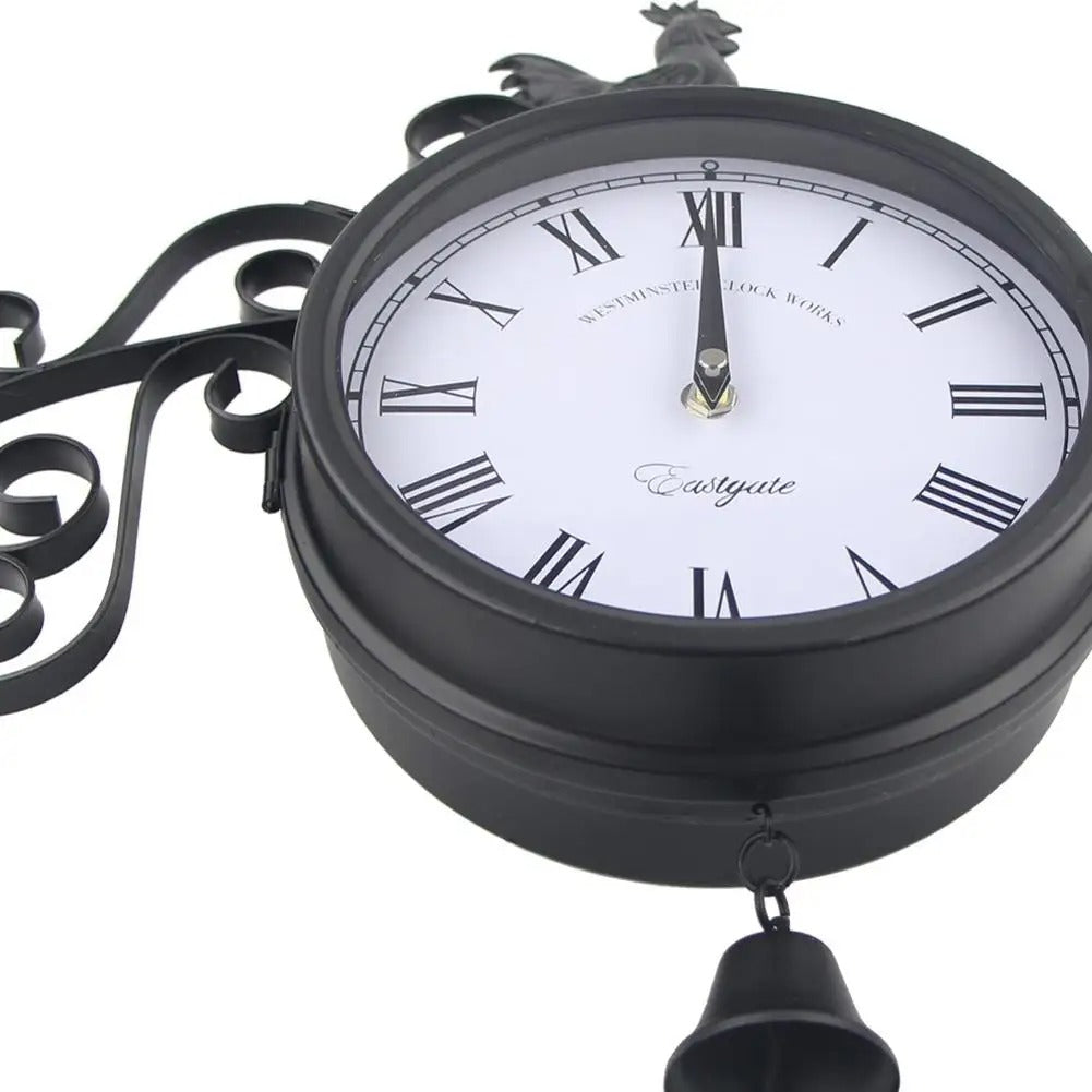 Double Sided Wall Clock for UK interiors