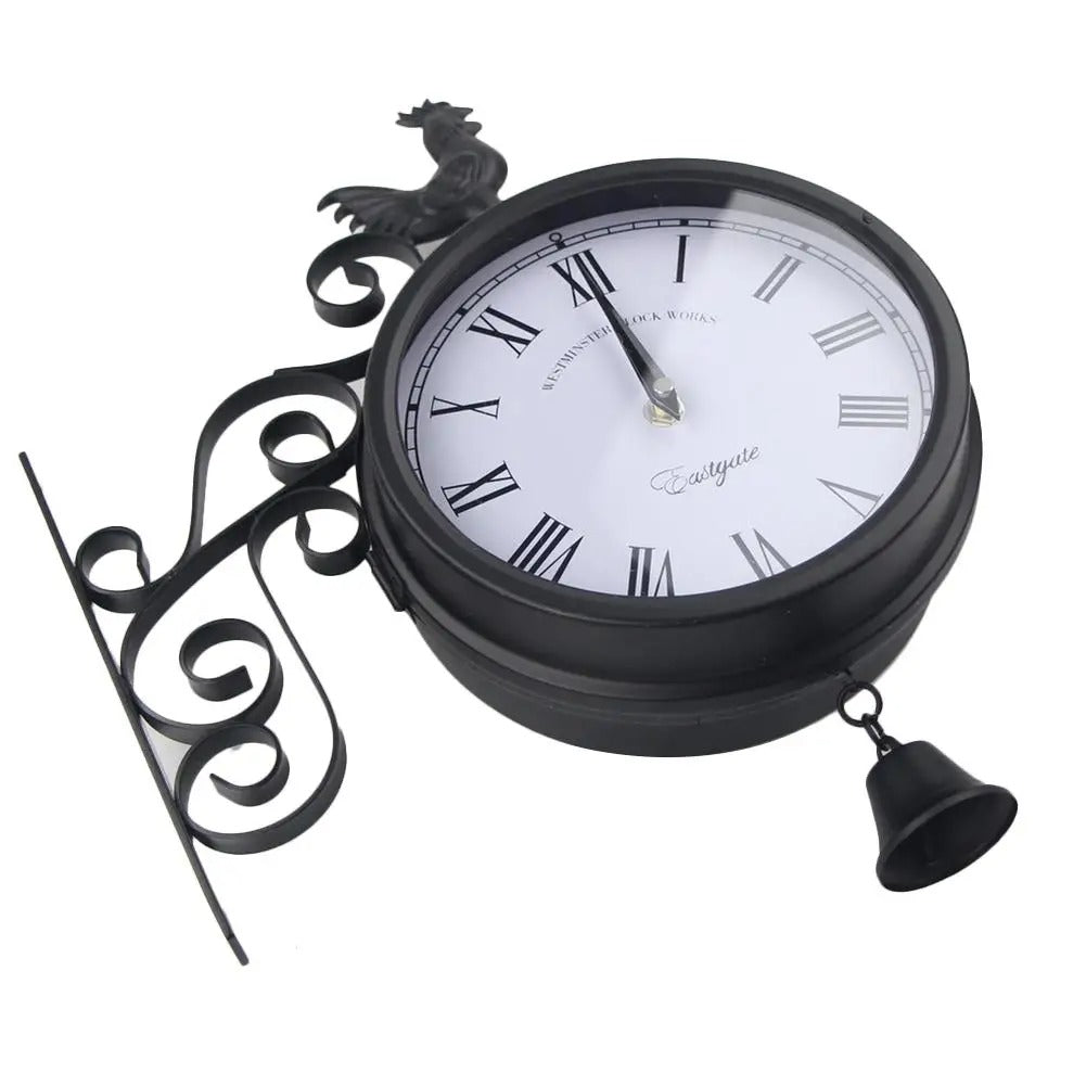 Double Sided Wall Clock for UK interiors