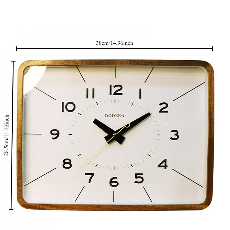 Rectangular Wall Clock for UK interiors