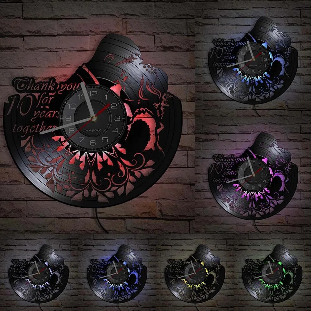 Romantic Heart Wall Clock for UK interiors