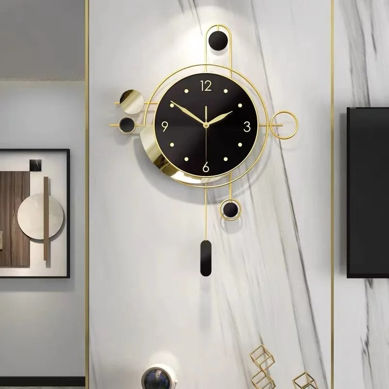 Geometric Metal Wall Clock for UK interiors