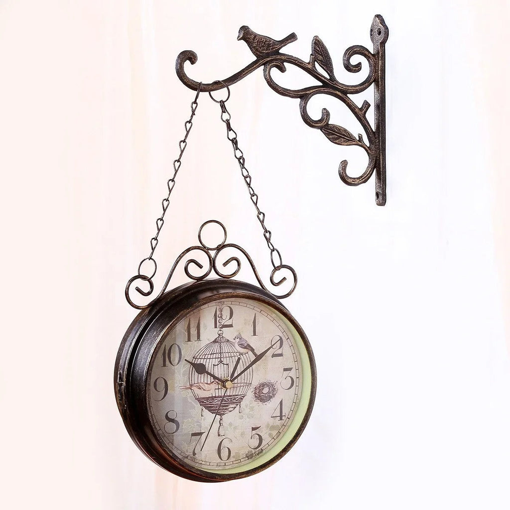 Vintage Bird Wall Clock for UK interiors