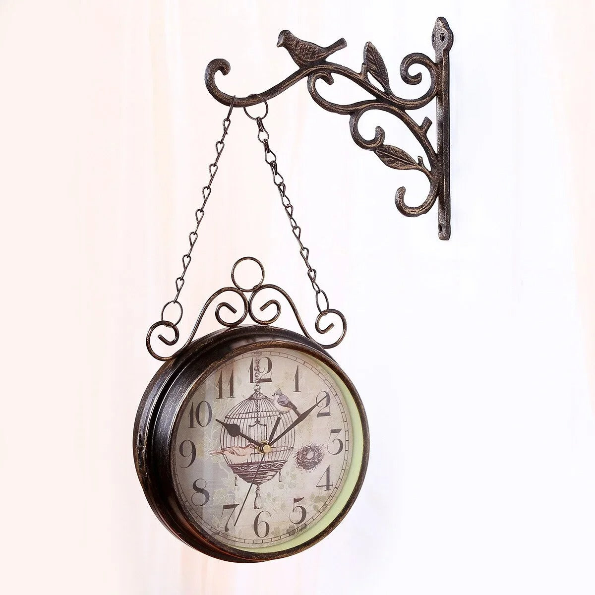 Vintage Bird Wall Clock for UK interiors