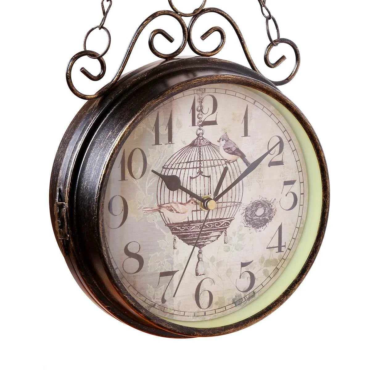 Vintage Bird Wall Clock for UK interiors