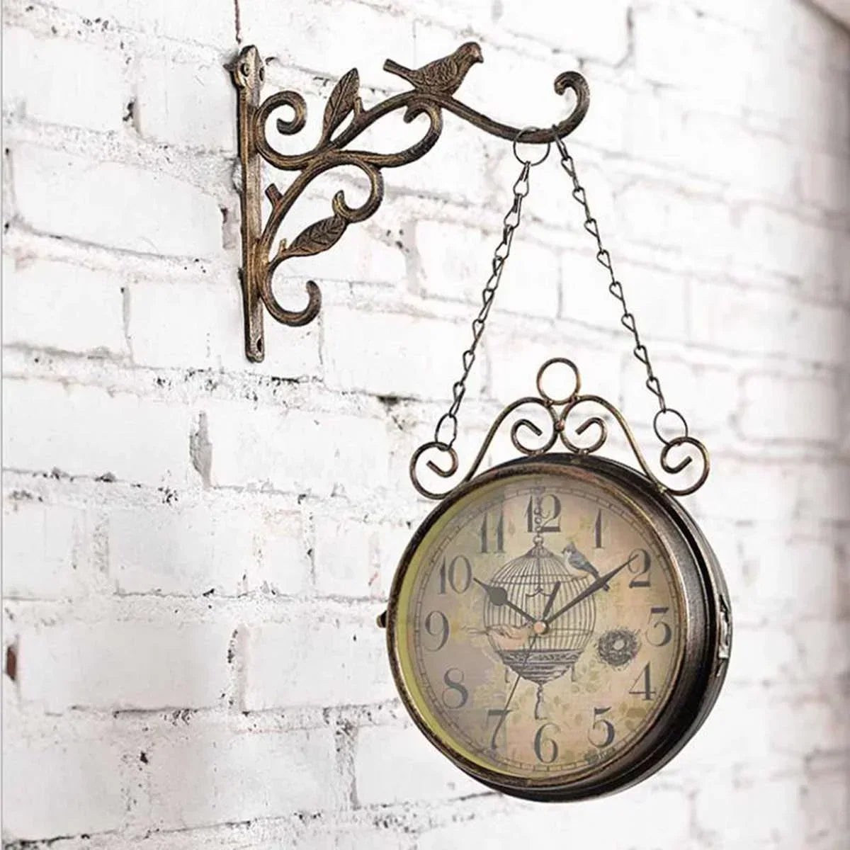 Vintage Bird Wall Clock for UK interiors