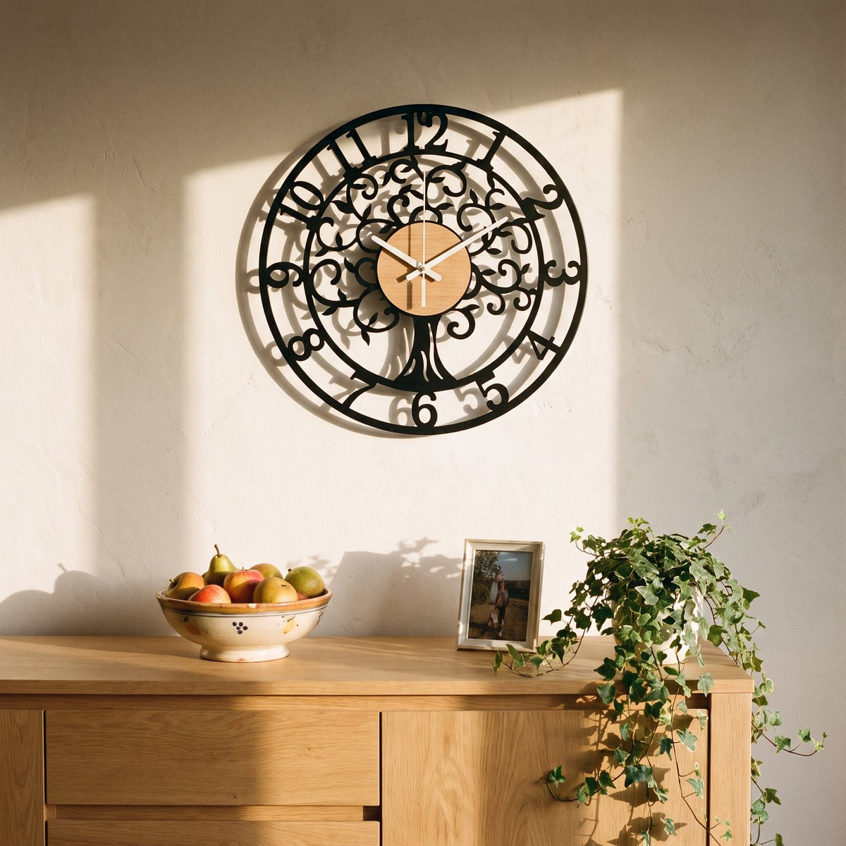 Tree of Life Wall Clock for UK interiors