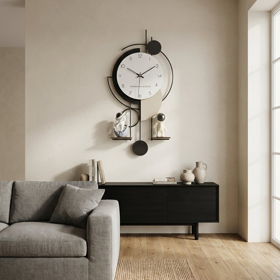 Astronaut Design Wall Clock for UK interiors
