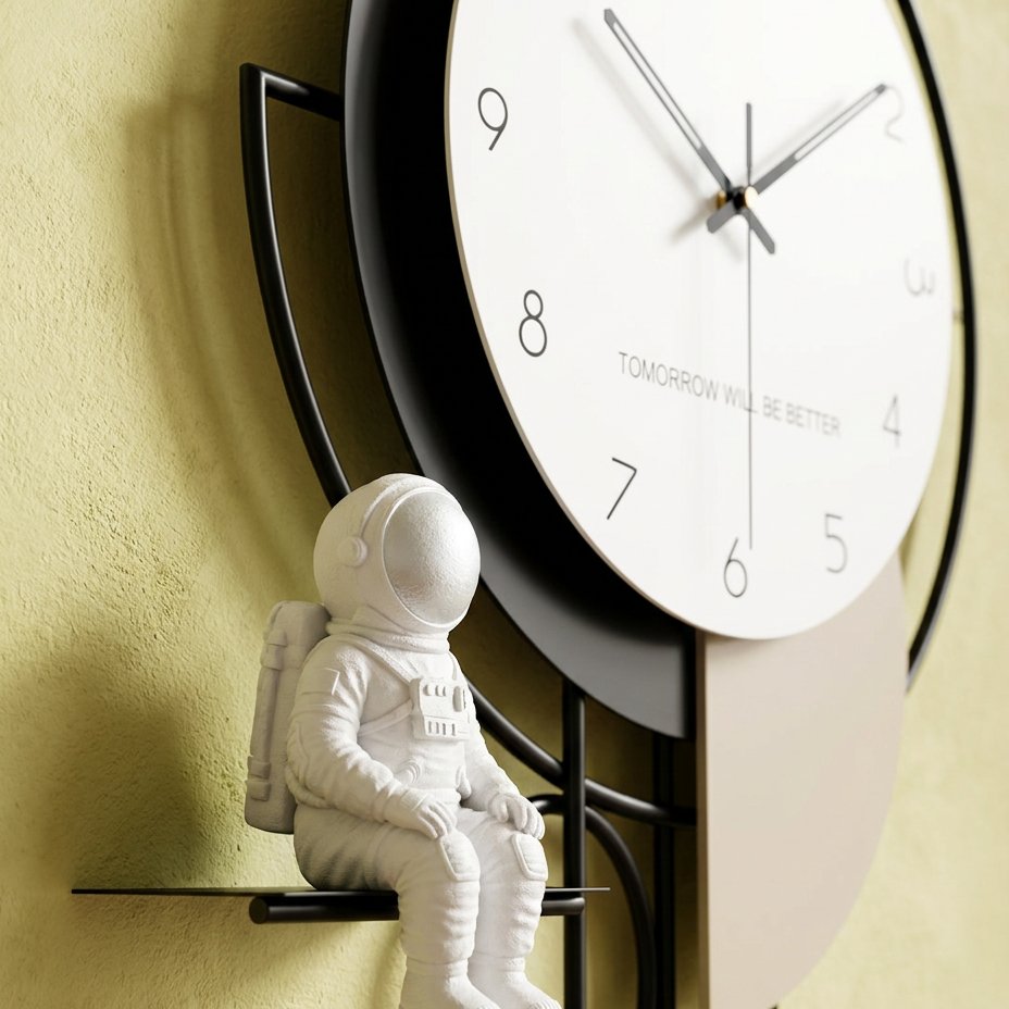 Astronaut Design Wall Clock for UK interiors