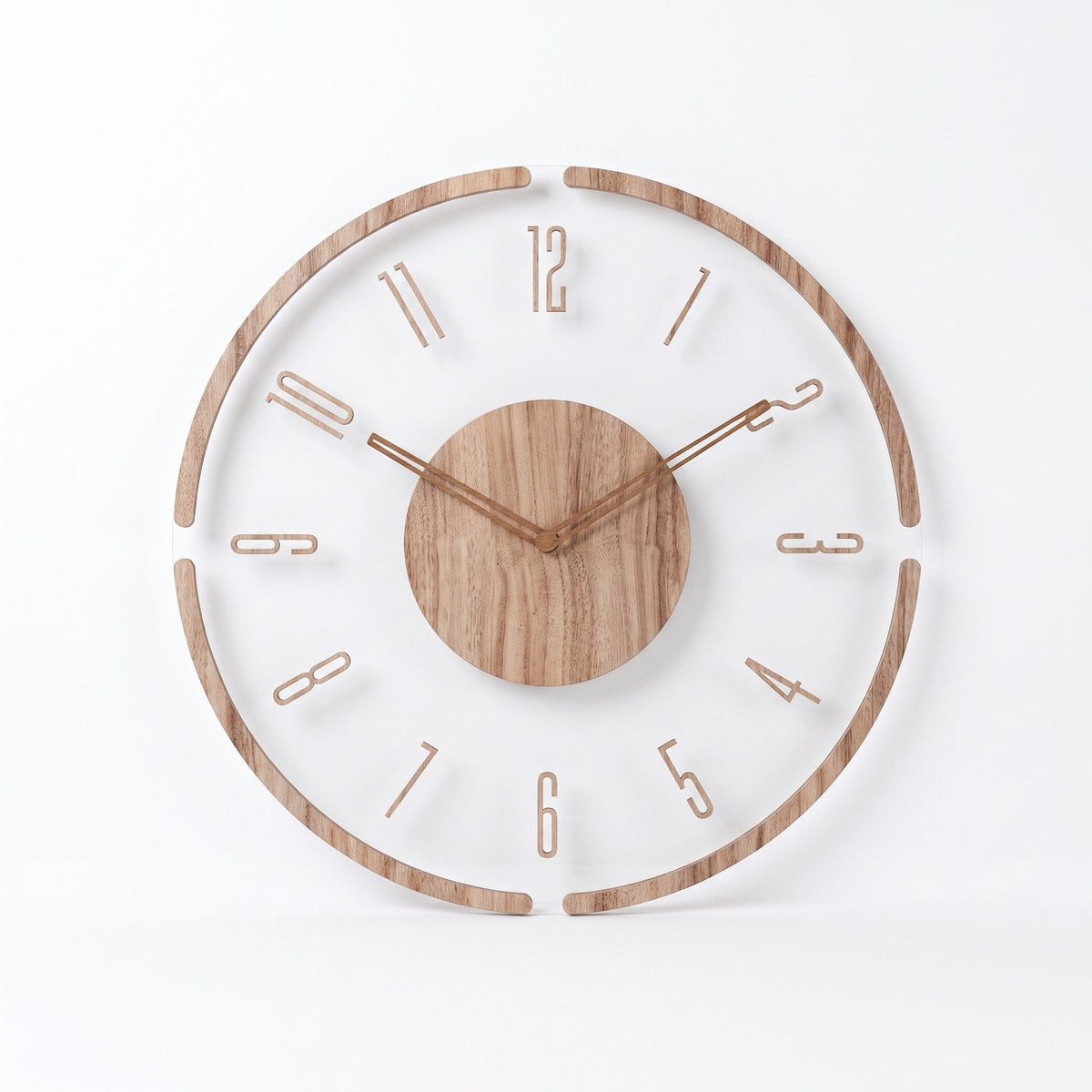 Minimal Wood Wall Clock for UK interiors