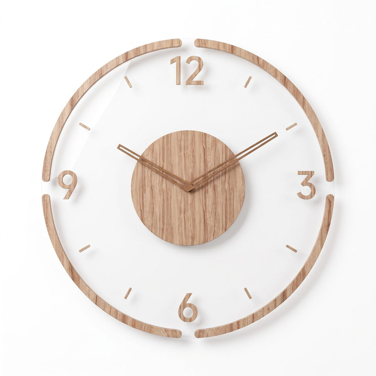 Minimal Wood Wall Clock for UK interiors