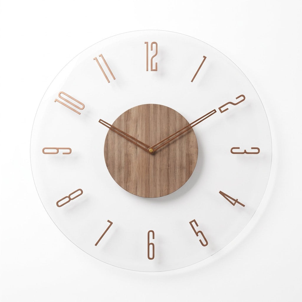 Minimal Wood Wall Clock for UK interiors