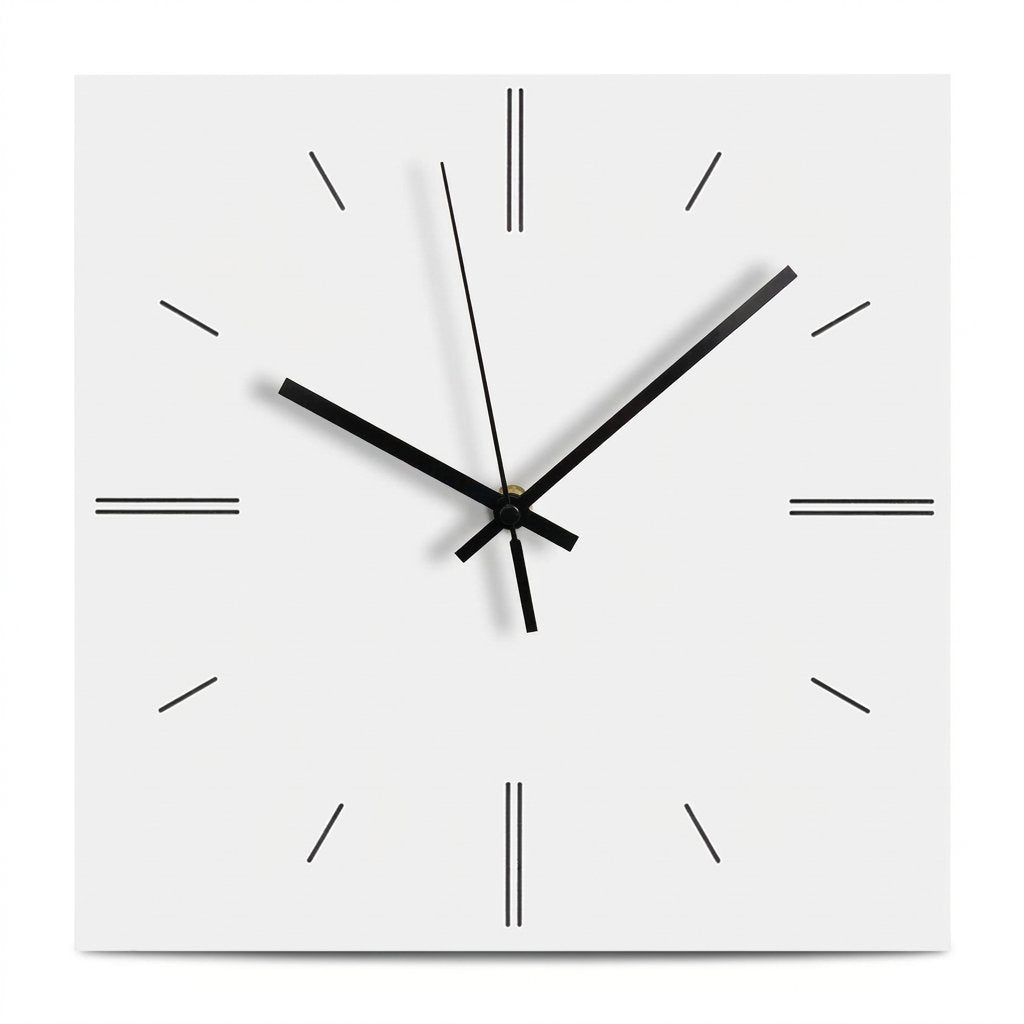Contemporary Square Wall Clock for UK interiors
