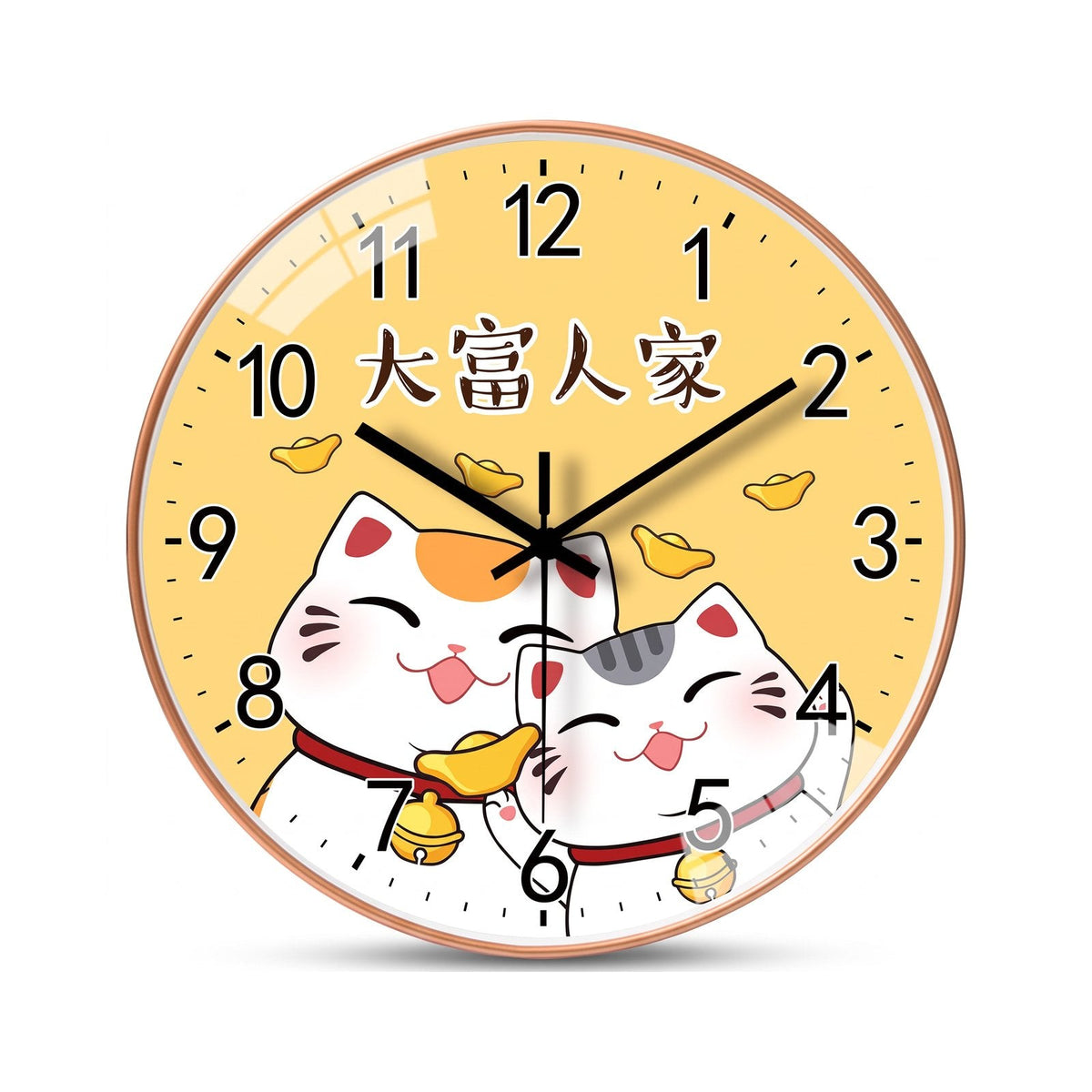 Maneki Cat Wall Clock for UK interiors