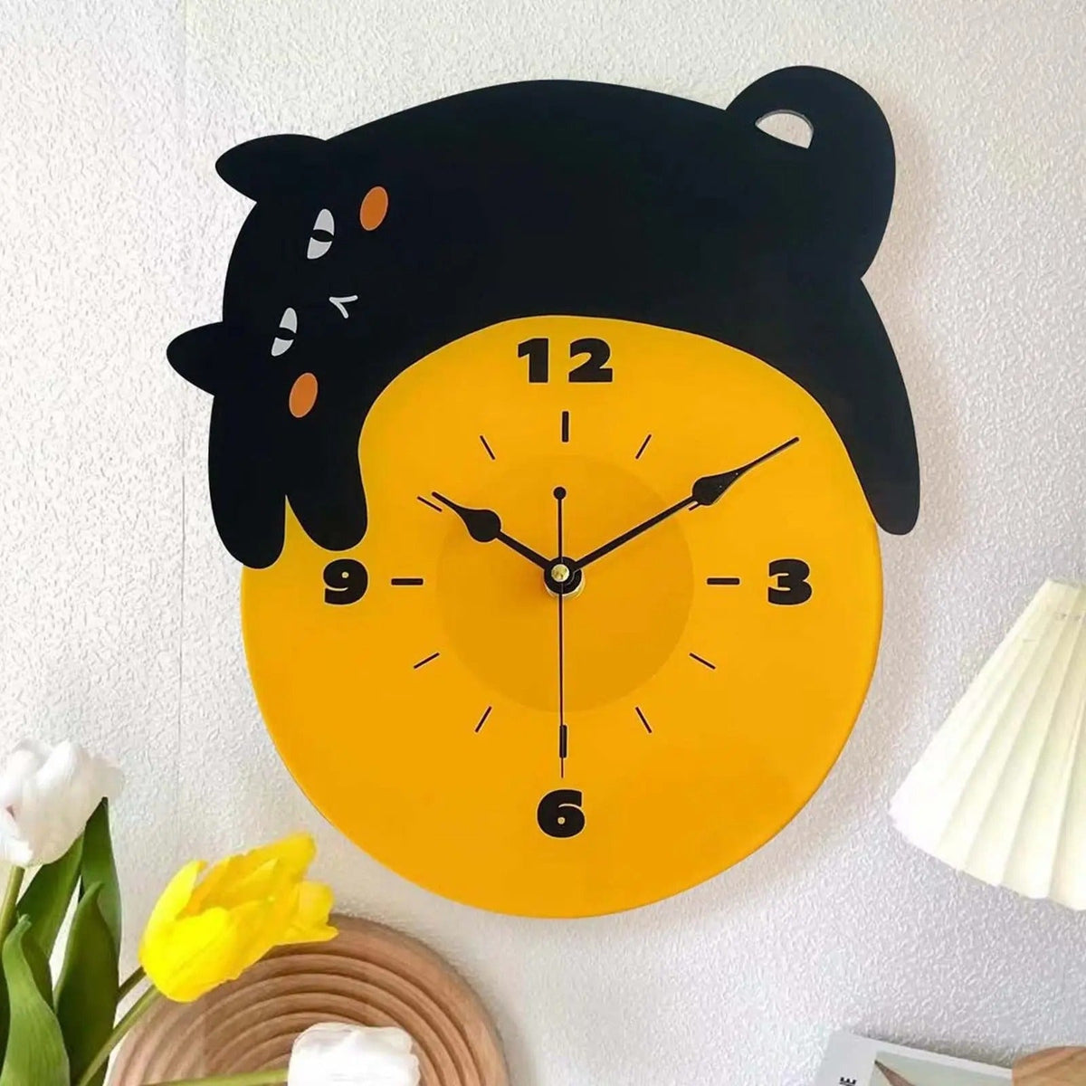 Original Cat Wall Clock for UK interiors