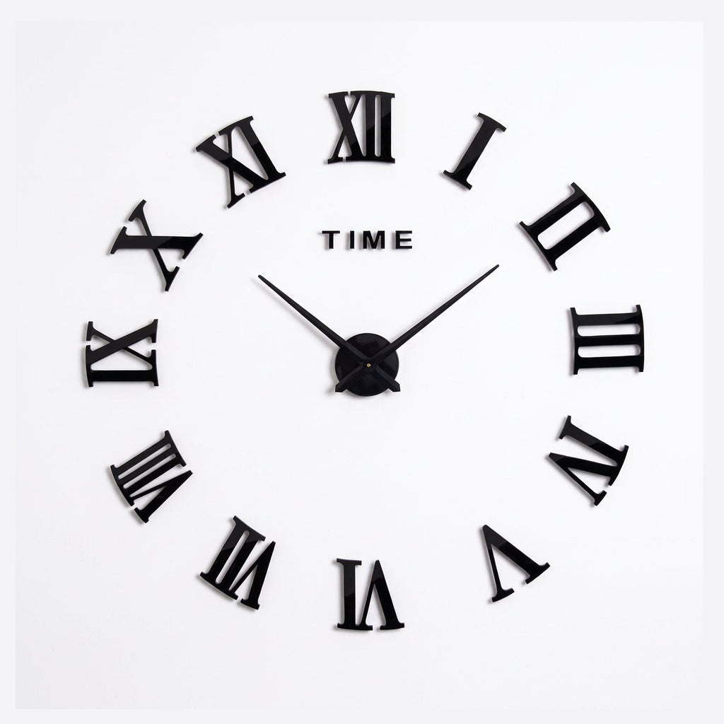 Modern Gold Roman Numeral Wall Clock for UK interiors