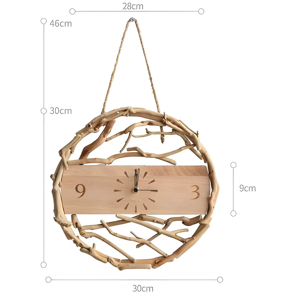 Natural Branches Wall Clock – view 3