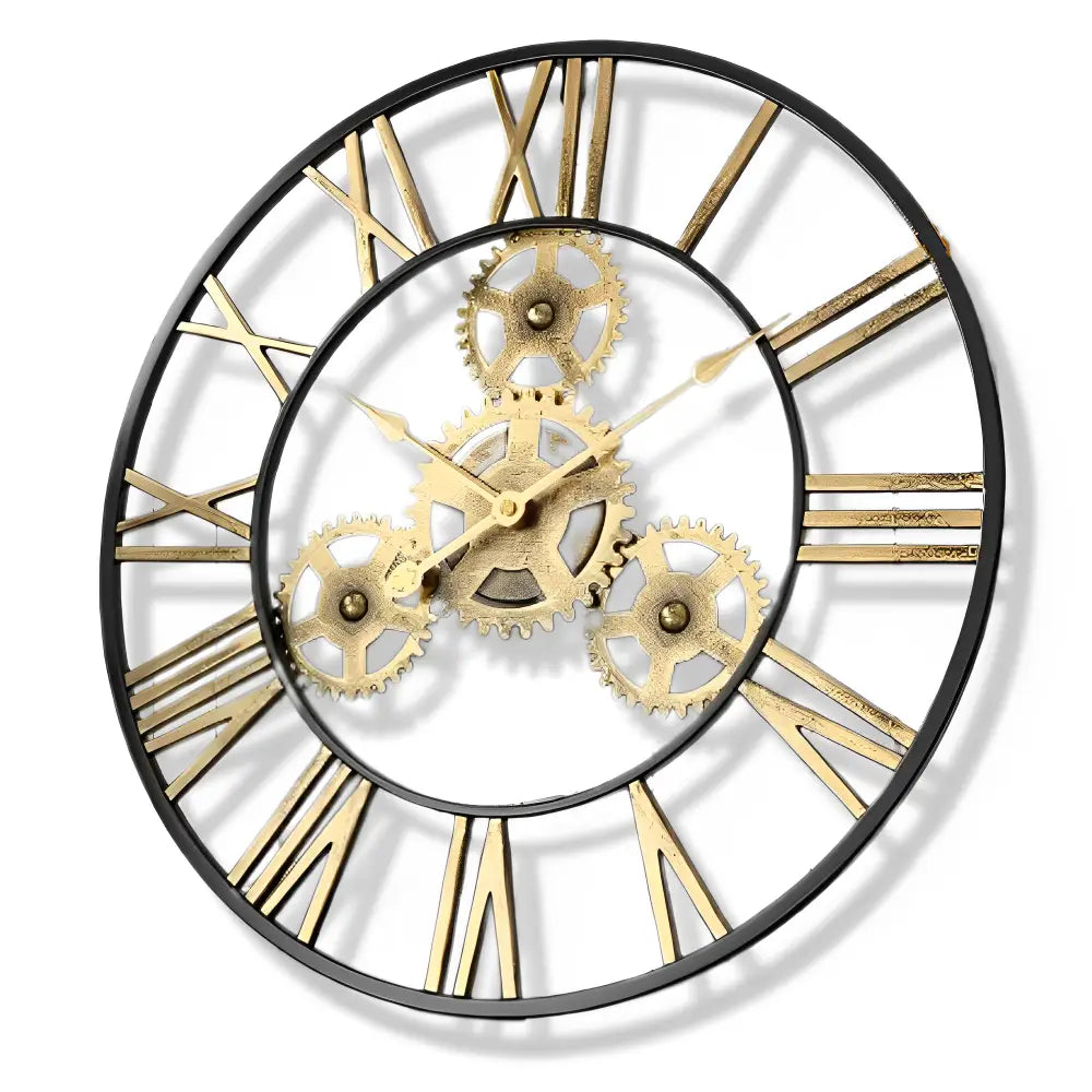 Golden Gears Wall Clock – view 7