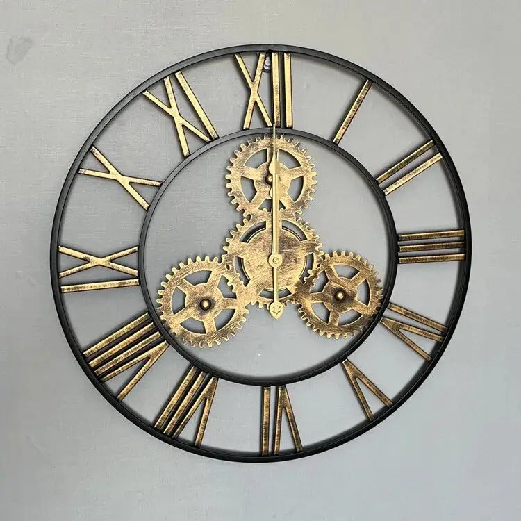 Golden Gears Wall Clock – view 5