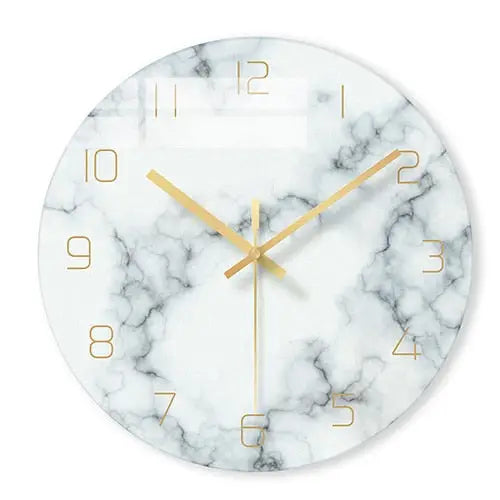 Glass Designer Wall Clock – Beige