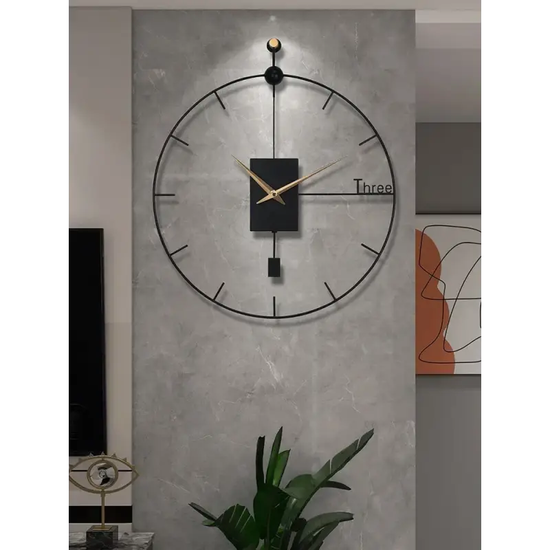 Black Design Wall Clock – view 3