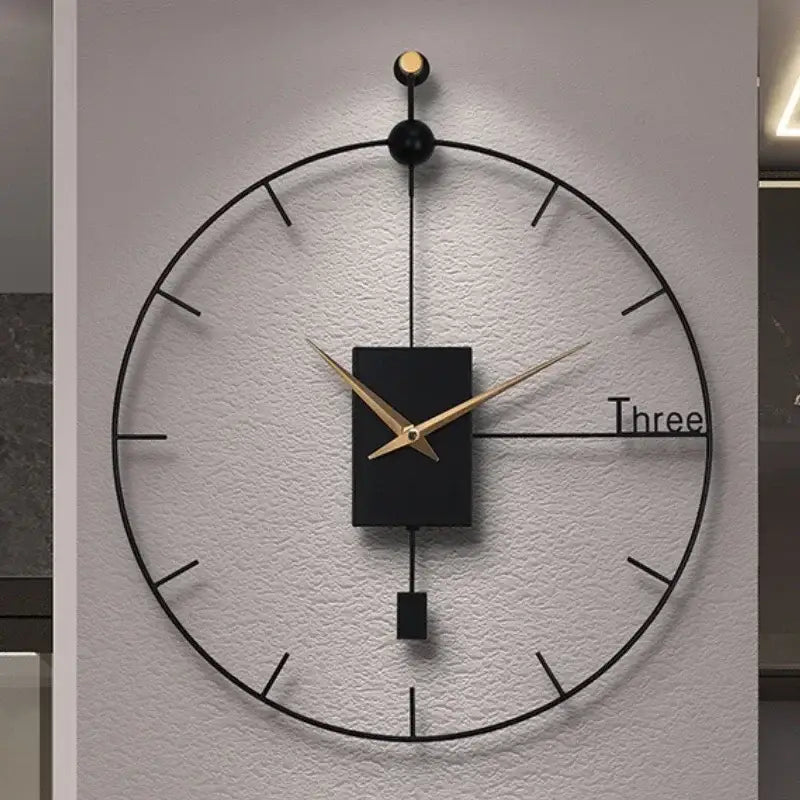 Black Design Wall Clock – view 2