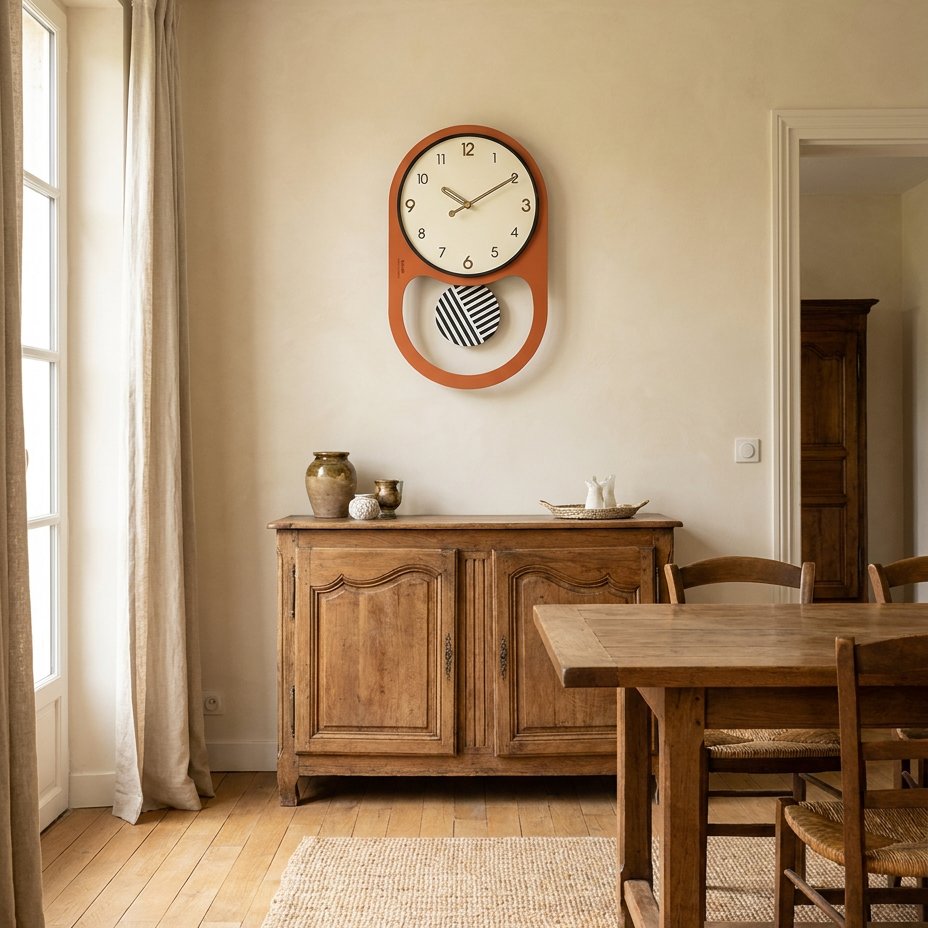 Pendulum Design Wall Clock for UK interiors