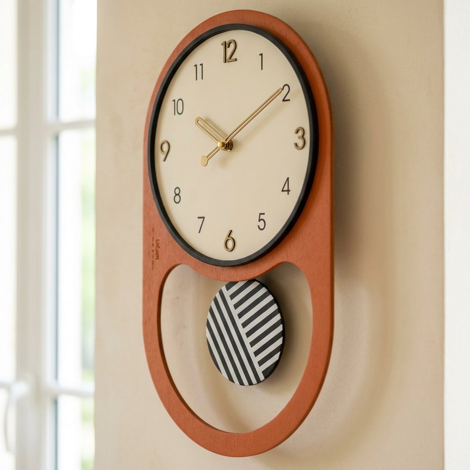 Pendulum Design Wall Clock for UK interiors