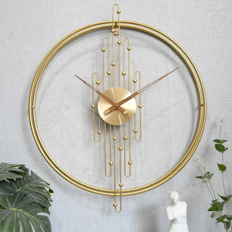 Art Deco Circle Wall Clock – 80 cm