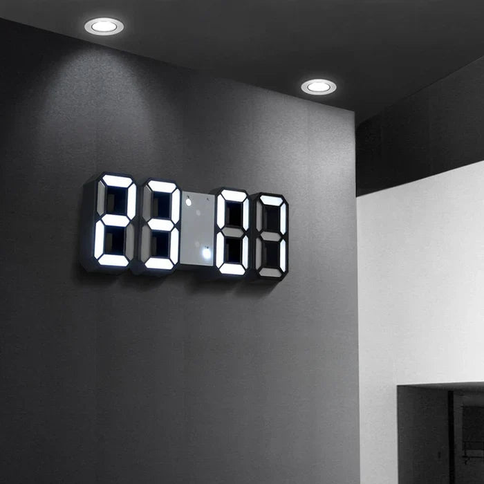 Digital LED Wall Clock – view 2