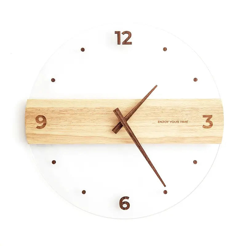 Wood and Acrylic Wall Clock – view 6