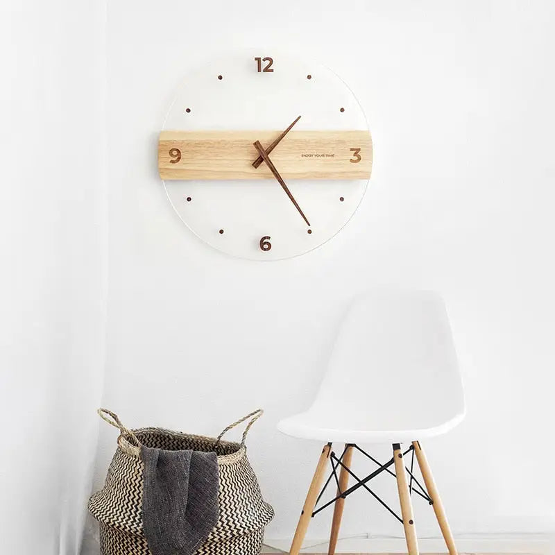 Wood and Acrylic Wall Clock – view 5