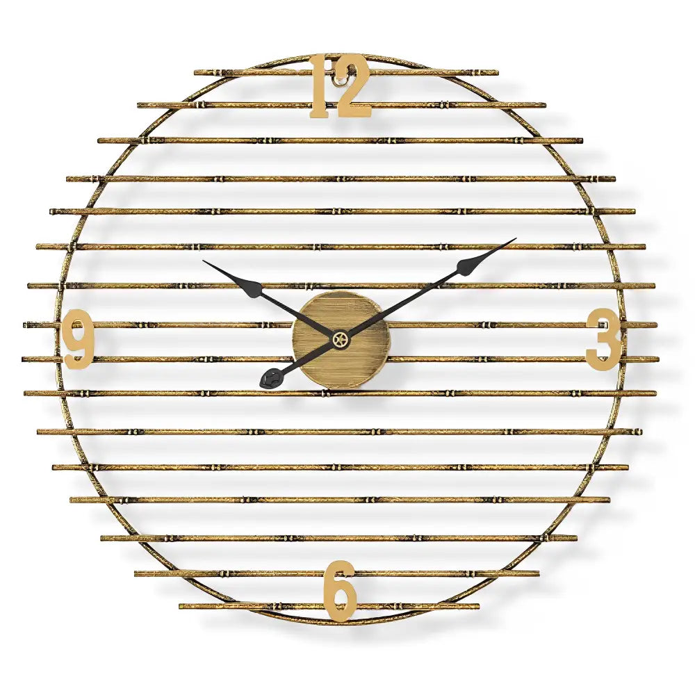 Golden Metal Wall Clock – view 15