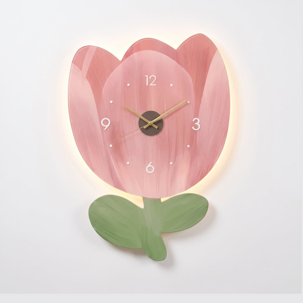 Spring Flower Wall Clock for UK interiors