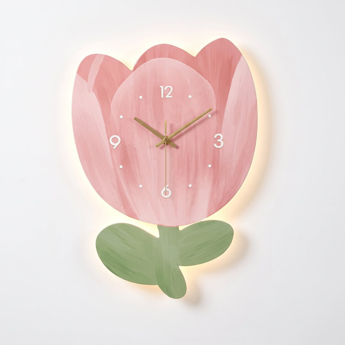 Spring Flower Wall Clock for UK interiors