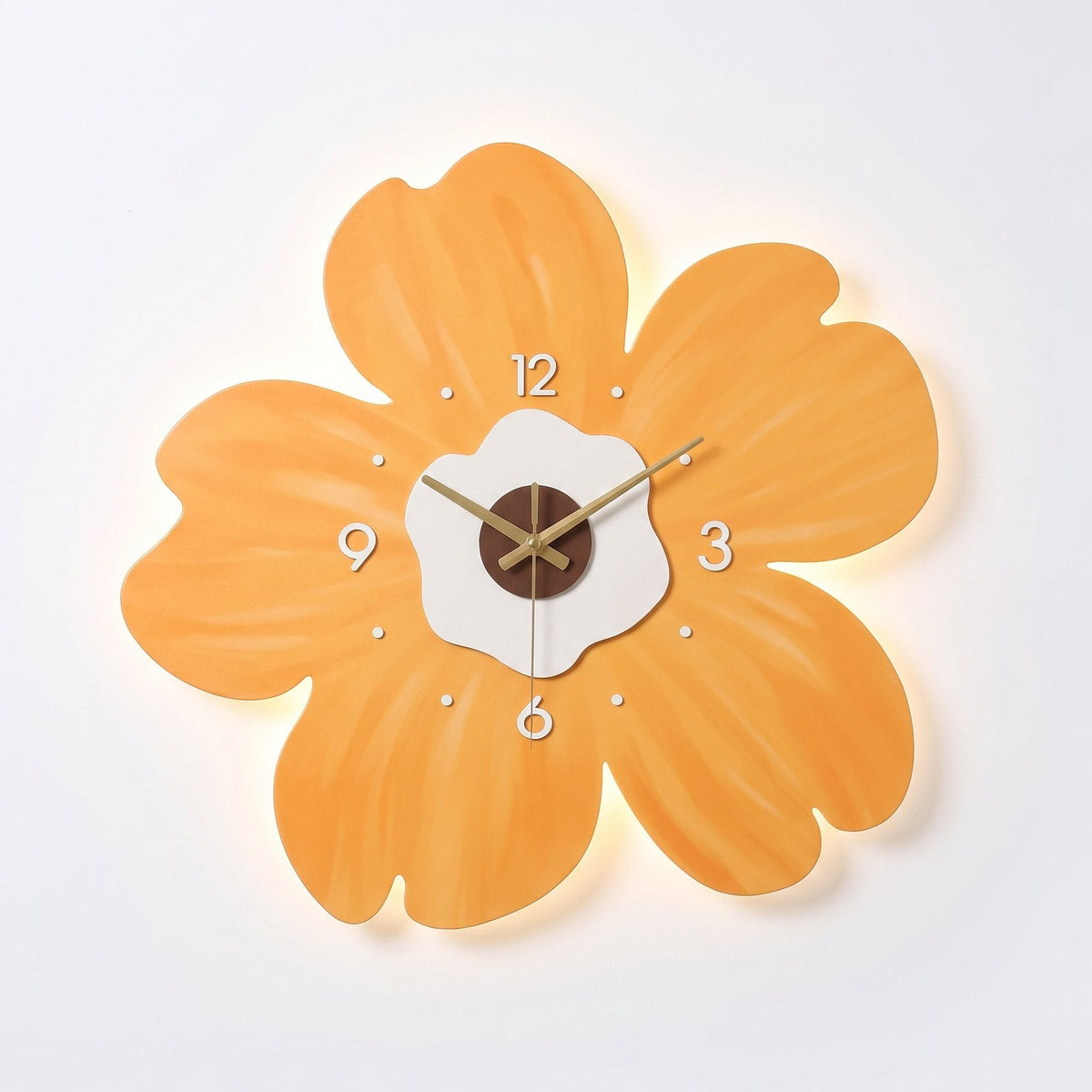 Spring Flower Wall Clock for UK interiors